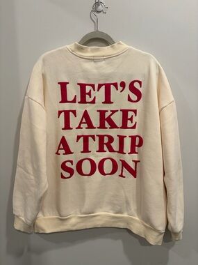 yllw the label Let's Take A Trip Soon Sweatshirt - Size L
